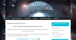 Desktop Screenshot of mastersupranatural.com