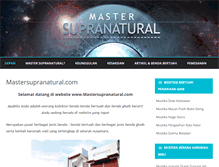 Tablet Screenshot of mastersupranatural.com